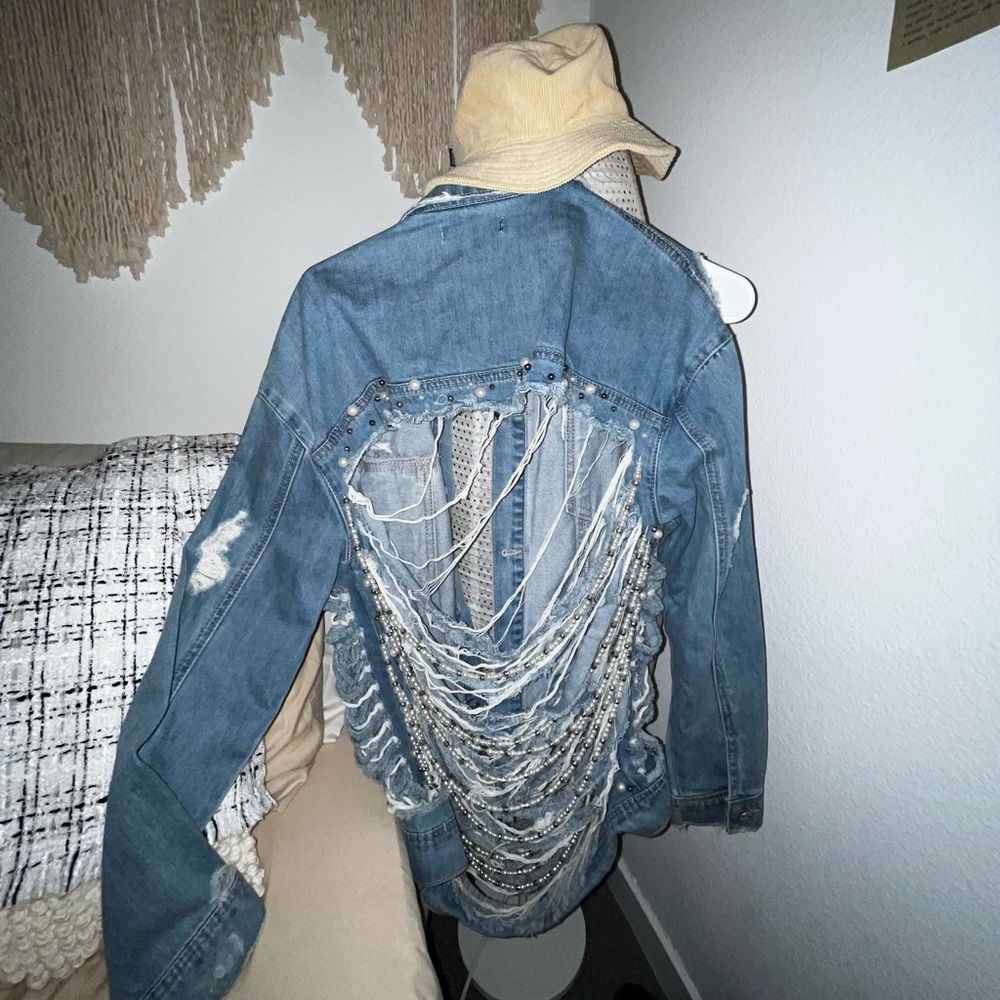 Statement Jacket with pearls and beads